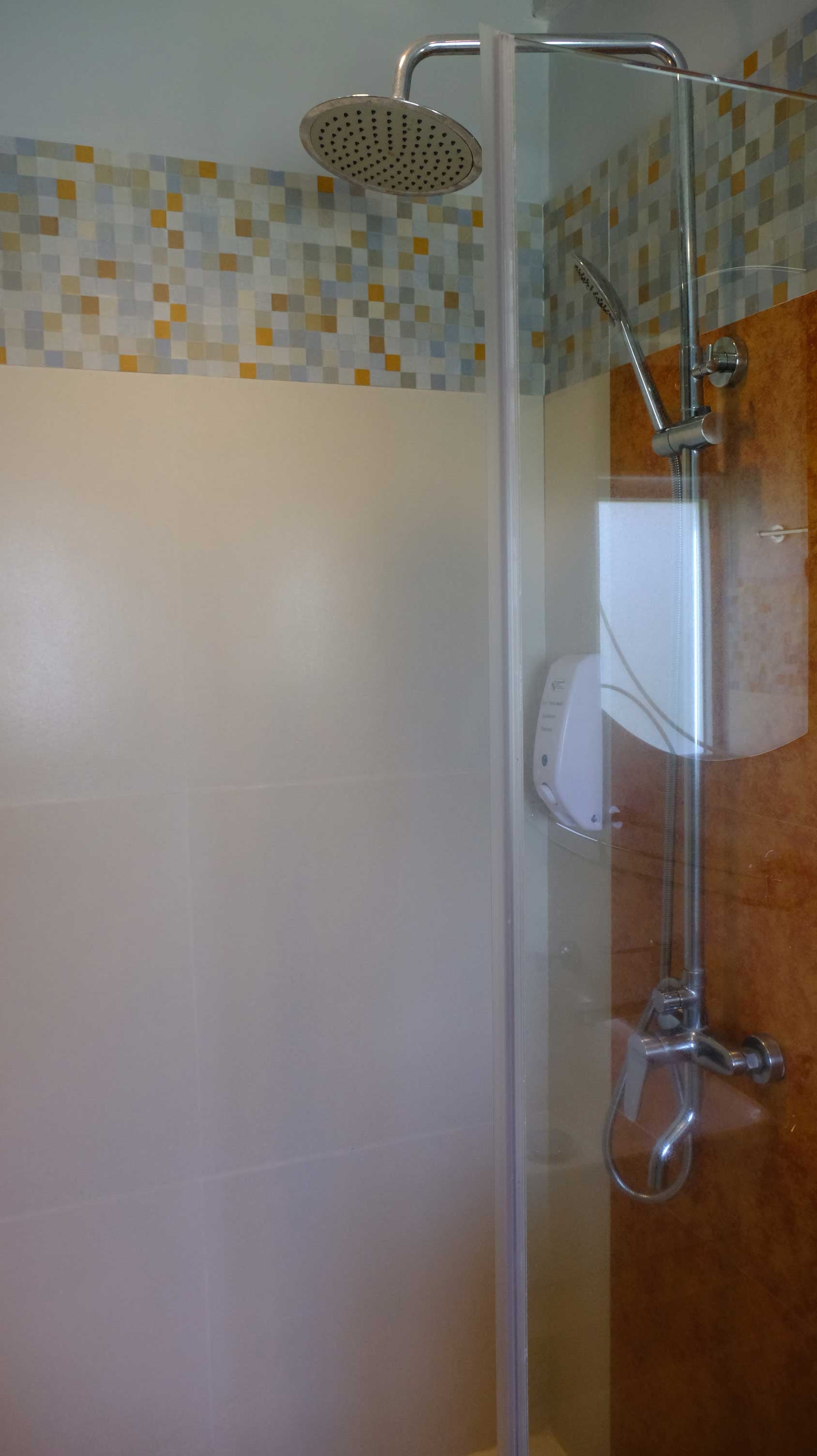 Shower head and closet